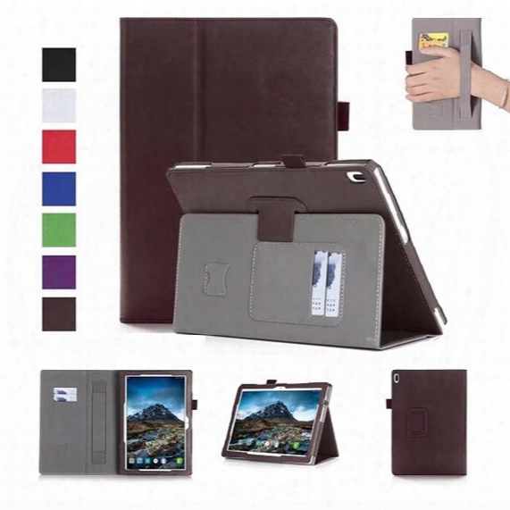 30pcs Luxury Pu Leather Case Stand Cover For Lenovo Tab 4 10 Tb-x304f Tb-x304n Tb-x304 Tablet With Card Slots Hand Strap + Free Gift