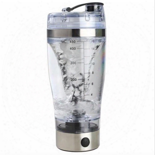 450ml Bpa Free Protein Shaker Vortex Tornado Blender My Water Bottle Portable Electric Automatic Movement Mixing Mixer Smart Cup