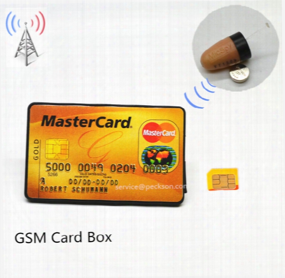 4.5w Gsm Card Box With Mini Wireless Micspy 218 Earpiece Invisible Earphone Top Quality Full Set