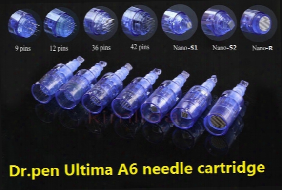 50pcs/lot Needle Cartridge For 9/12/36/42 Nano Pin Derma Pen Tips Rechargeable Wireless Derma Dr. Pen Ultima A6 Needle Cartridge