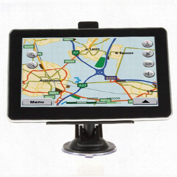 7 Inch Car Gps Navigation Vehicle Navigator Mtk 256mb 4gb/8gb With Bluetooth Av Fm Multilingual Win Ce New Map Dhl