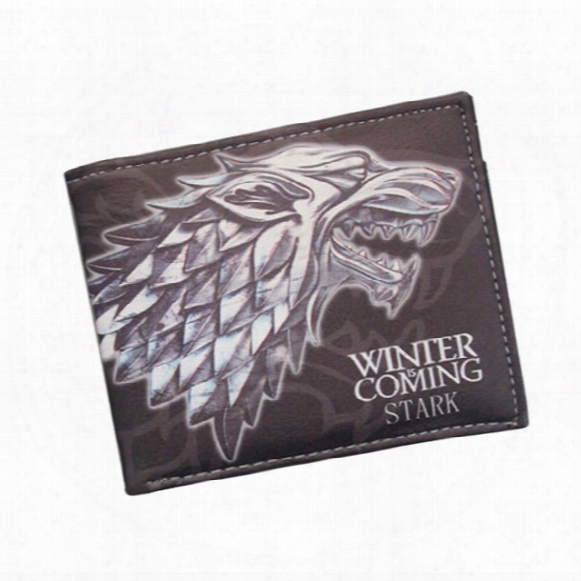 Ancient Costume Movies Game Of Thrones Wallets Cartoon Anime Wolf Wallets For Boys Girls Money Bag Animal Purse Id Card Holders Wholesale