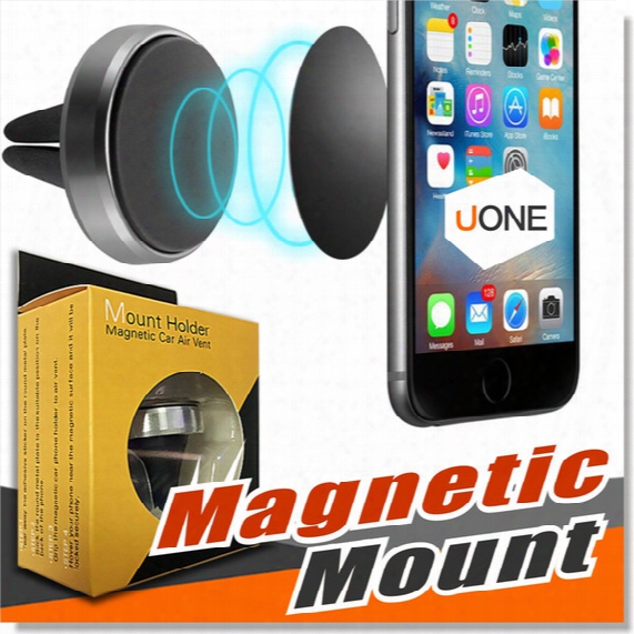 Car Mount Air Vent Magnetic Universal Car Mount Phone Holder For Iphone 7 Plus One Step Mounting Reinforced Magnet Easier Safer Driving