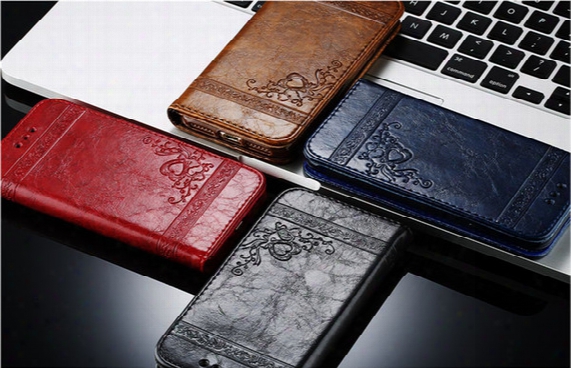 For Iphone X Luxury Brand Leather Flip Phone Case For Iphone 6 6s 7 8 Plus Samsung Galaxy S6 S7 Edge S8 S8 Plus With Card Slots Embossing