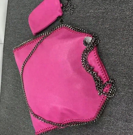 Free Shipping 37 Cm Material Pvc 3 Chains 2 Bags Women Fold Over Fala Mccartney Luxury Handbag Stella Women Bags