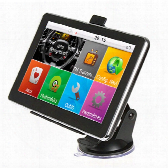 Hd 7 Inch Car Gps Navigator Bluetooth Avin Fm 800*480 Touch Screen 800mhz Wince6.0 Newest 4gb Igo Primo Maps