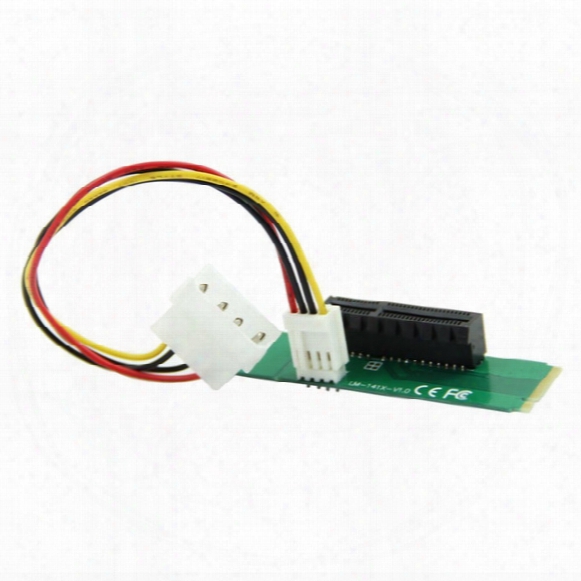 In Stock M2 To Pci-e 4x Slot Card Adapter Ngff (m.2) M Key Male To Pci Express X4 Slot Converter With Power Cable