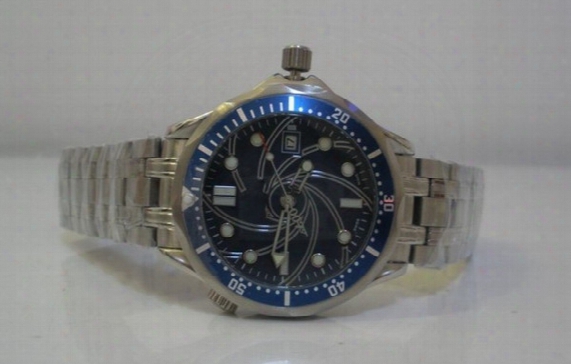Luxury Men Watch Casino Royale Automatic Sapphire Blue Dial Steel Wrist Planet Ocean Men's Watches