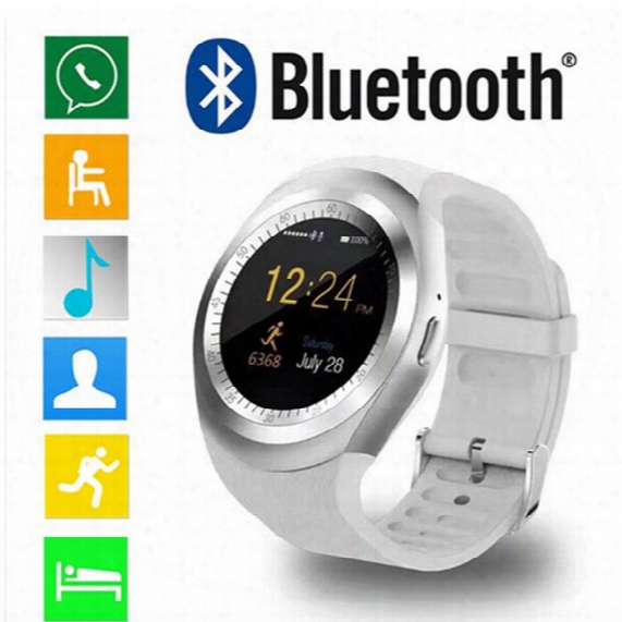 Luxury Y1 Smartwatches Round Support Nano Sim &tf Card With Whatsapp And Facebook Men Women Business Smart Watch For Ios Android