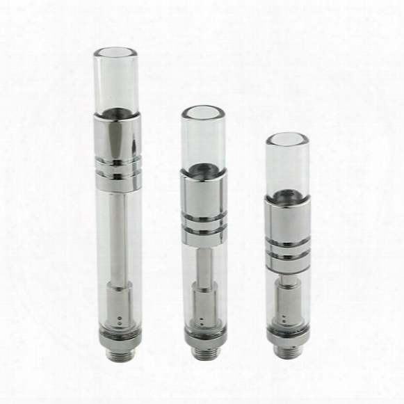 Metal And Glass Atomizer Bbtank Bud Thick Co2 Oil Glass Cartridge Cotton Vape Pen 0.3ml E-cig Free Shipping