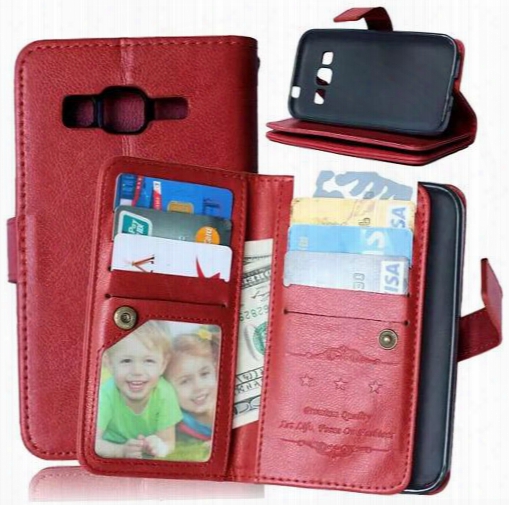 Multi-function Wallet Card Holder Leather Case Cover Skin Pouch For Lg Optimus Zone 3 Fashion Case