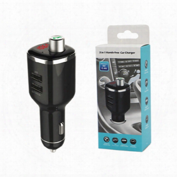 New Bc23 Car Mp3 Kit Fm Transmitting Mufti-function Car Charger Support U-disk Voltage Detection Bluetooth Handsfree For Mobile