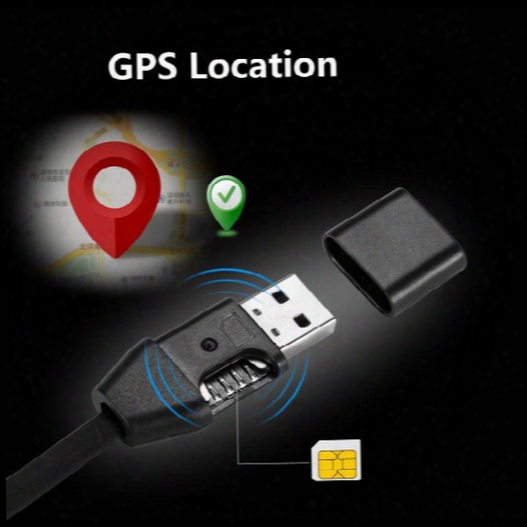 New Remote Tracking Usb Cable Gps Tracker Hs8 Miniature Anti-lost Tracker Vehicle Car Gps Locator Usb Data For Android Ios Plug