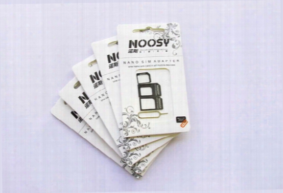 Noosy Nano Sim & Micro Sim & Standard Sim Card Convertion Converter Nano Sim Adapter Micr O Sim Card For Iphone 6 Plus All Mobile Devices S10