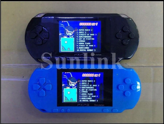 Portable Pxp3 Pxp 3 16 Bit 2.7 Inch Game Player Digital Pocket Video Game Console System Tv Out Games Built-in Game Card