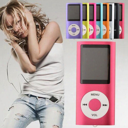 Slim 4th 1.8&quot; Lcd Mp4 Player Earphone Mp4 Music Player Support 2gb 4gb 8gb 16gb Tf Card Slot