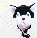 Animals Plush Black Wolf Cute Plush Animal Hat For Kids Boys Girls Teenagers Adults Mens Womens Winter Beanie Cap