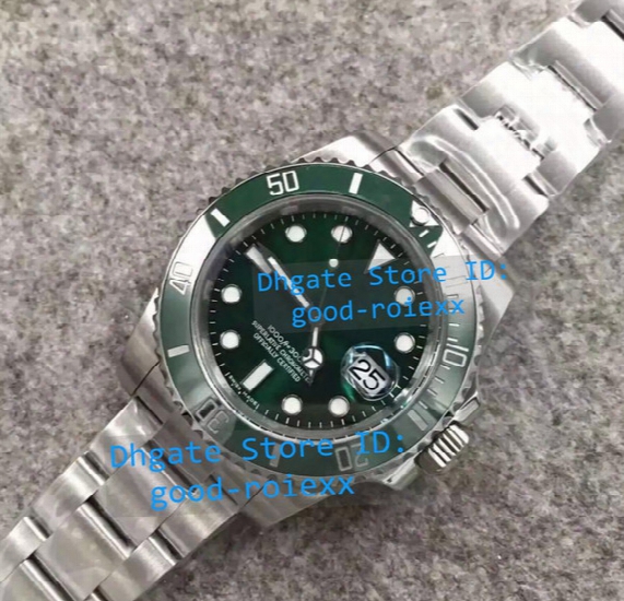 Top Brand Noob Factory V7 Mens Automatic Sapphire Watch Green Bezel Dial Calendar Eta 3135 Watches Men Luminous Dive Wristwatches