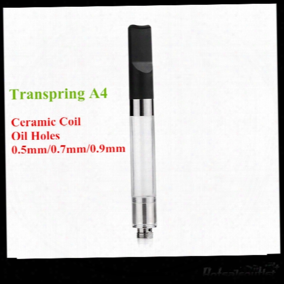 Transpring A4 Ceramic Wickless Cartridge Vaporizer Refillable Oil Pen No Leak Vs Liberty V1 V5 V8 V9