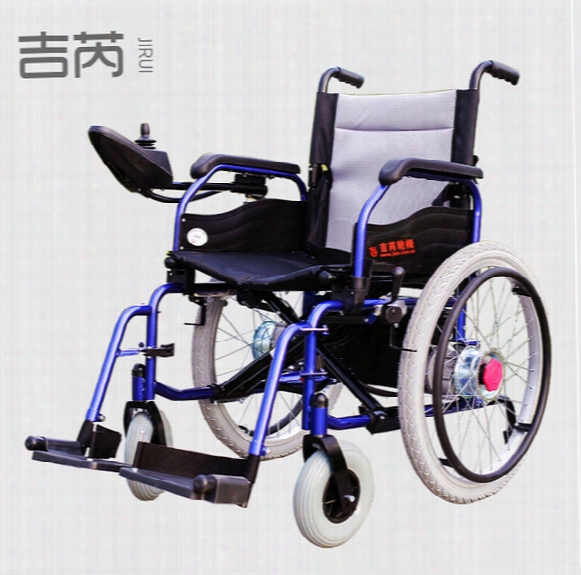 Wholesale-electric Wheelchair Disabled Elderly Old Man Walking Vehicle Portable Folding Wheelchair Brake