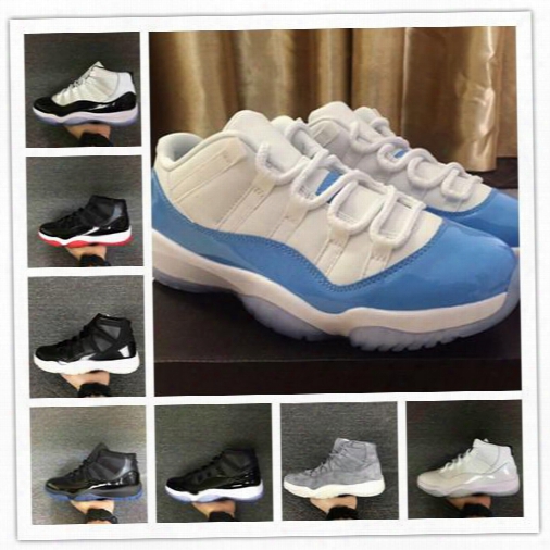 Wholesale Top Quality Real Carbon Air Retro 11 72-10 Bred Space Jam Concord Men Basketball Shoes Low Blue Women Sports Sneakers Size 36-47