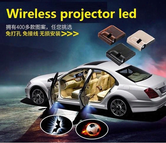 Wireless Car Door Lights Logo Projector Welcome Led Lam Hundreds Of Designs To Choose 2017 Hot Free Shipping Via Dhl Fedex Tnt