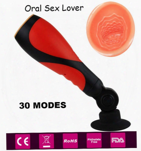 30 Modes 180 Degree Hands Free Automatic Aircraft Cup Electric Male Masturbators Blow Job Stroker Oral Sex Vibrator Sex Toy