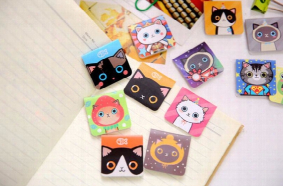 3pcs/set Cartoon Kawaii Stationery Cute Magnetic Bookmark For Books Mark Clips Office Teacher Gift Kids School Supplies Free Shipping