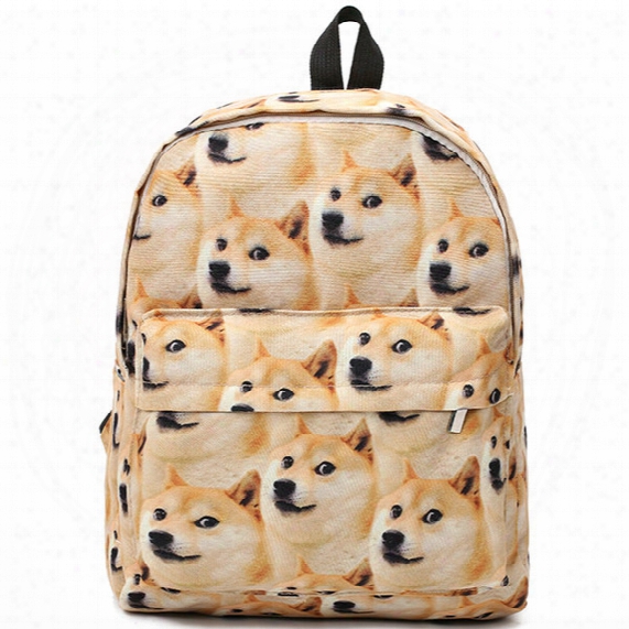 All Doge Backpack Kabosu Dog Daypack Nice Animal Schoolbag Cartoon Rucksack Sport School Bag Outdoor Day Pack