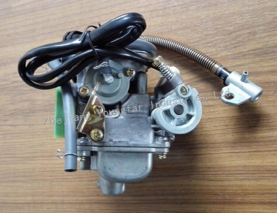 Carburetor Keihin Pd24j 24mm With External Oil Dain Pipe For 4 Stroke Scooter Moped Atv 152qmi 157qmj Gy6 125 Gy6 150