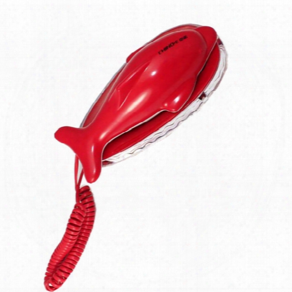 Cheap Fashion Dolphin Telephone Home Telephone Carton Cored Landline Phone Telephones