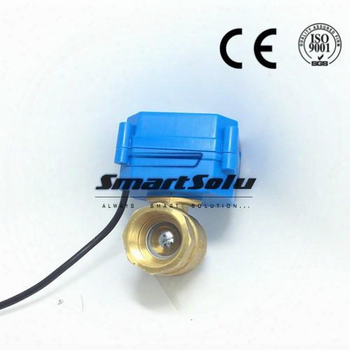 Cr04 3/4" Dn20 3-6vac/dc Brass Two Way Motorized Ball Valve, Auto Return Electrical Ball Valve