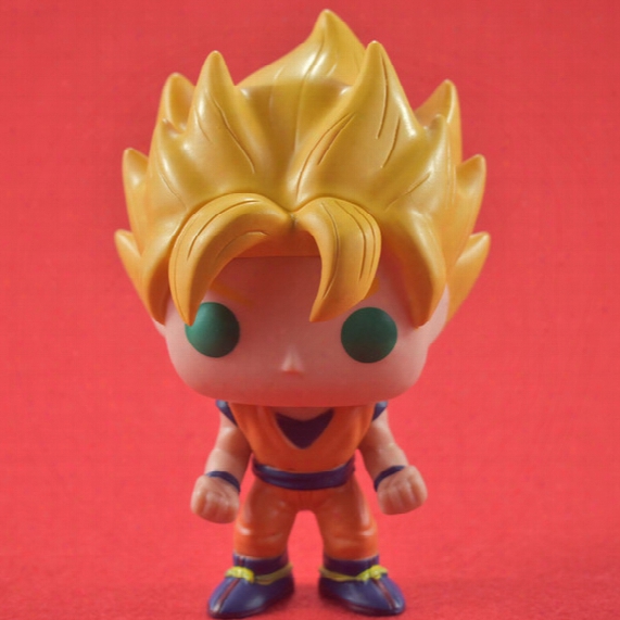 Funko Pop Q Version Of Super Saiyan Sun Wukong Pvc Animation Action Figures Model Seven Dragon Ball Z
