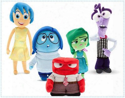 Hot Sale Movie Inside Out Plush Toy 21cm-40cm Cartoon Sadness Fear Joy Disgust Anger Stuffed Doll