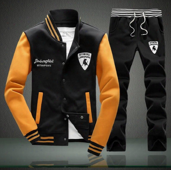 Men's Sports Suit Spring Stand Thin Section Running Sportswear Long-sleeved Cardigan Casual Sweater Suit Autumn Mt023 Men's Tracksuits