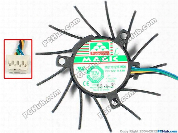 Original Magic Mgt7012yf-w20 0.43a 4 Line Card Fan Thermostat Ball Diameter 6.5 Pitch 32