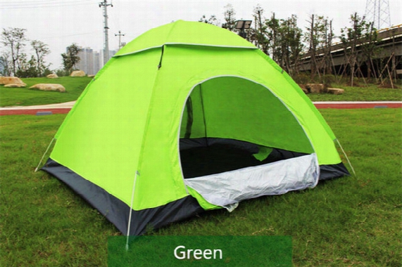 Quick Automatic Opening Hiking Camping Tents Outdoors Shelters Uv Protection Summer Beach Graduation Travel Lawn Park Home 3-4 Persons Tent
