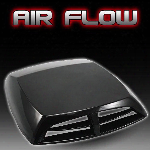 Universal Black Car Decorative Air Flow Intake Scoop Turbo Bonnet Vent Cover Hood Free Shipping Car Stickers