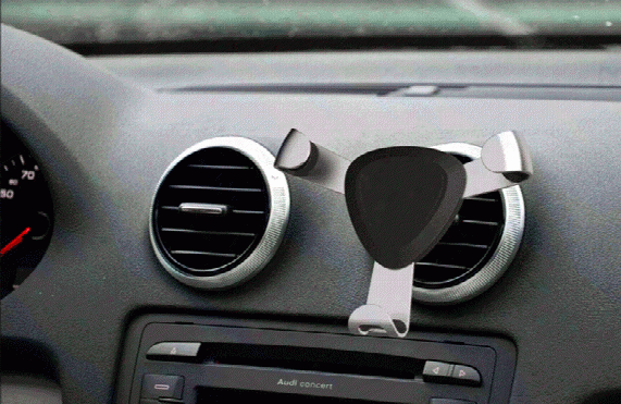User-friedly Gravity Alloy Car Phone Holder Stand Above Outlet For Iphone 7 6s , One Step Mounting,gently Put On ,automatically Shrinkage!!!