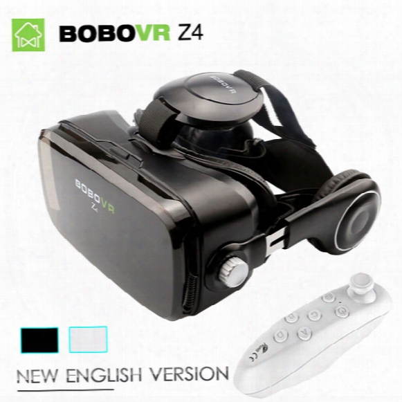 Wholesale- New Black Bobovr Z4 Virtual Reality Goggles 3d Glasses Bobo Vr Box 2.0 With Headset Google Cardborad For 4.7-6.0 Inch Smartphone