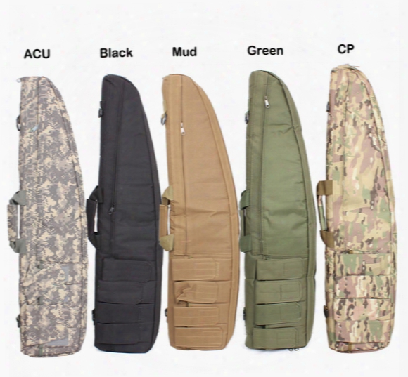 Wholesale-new Tactical Heavy Duty Tactical Gun Slip Bevel Carry Bag Rifle Case Shoulder Pouch For Hunting