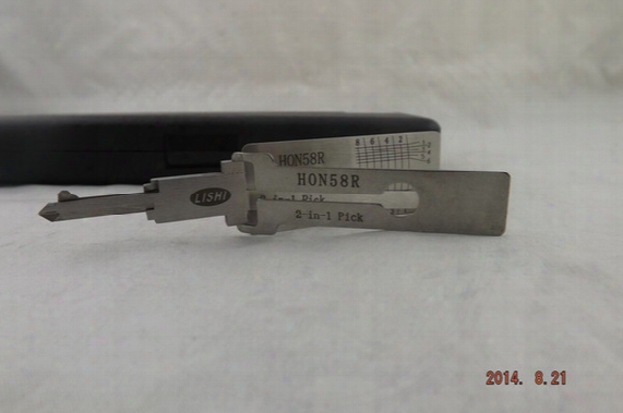 100% Original Lishi Hon58r For Honda Mmotorcycle 2 In 1 Auto Pick And Decoder Car Door Opener, Locksmith Tools A226