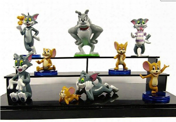 Cute Cartoon Tom And Jerry Pvc Action Figure Model Toys Dolls 9pcs/set Classic Toys