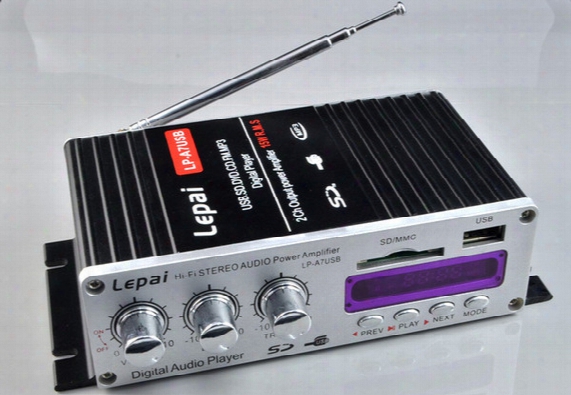 Lepai Lp-a7usb Mini Super Bass Stereo Car Amplifier Audio Amplifier Usb Dvd Cd With Fm Mp3 Usb Mini Super Bass Stereo 501022