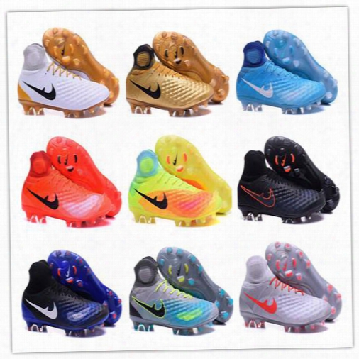 2016 Original Mercurial Magista Obra Ii Fg Soccer Cleats High Ankle Soccer Shoes Outdoor Cleats Mens Soccer Cleats With Box