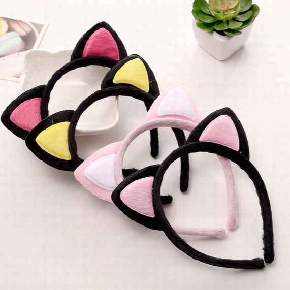 2017 New Fashion Fawkes Cat Ears Headband Card Plush Headband Cat Hair Both Adults And Children Can Wear Hot Explosion Popular