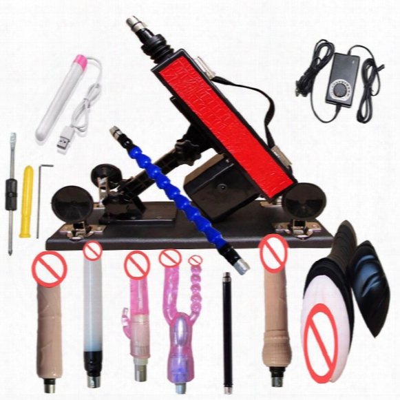 2017 Premium Sex Machine Gun Set, Extremely Quiet,ultra Stability,sex Product For Men And Women,automatic Masturbation Love Robot Machine