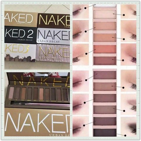 2017 Top 12color Professional Makeup Naked Eyeshadow Palettes Smoky Eye Shadow Palette With Make Up Brush Case Cosmetic Free Shipping