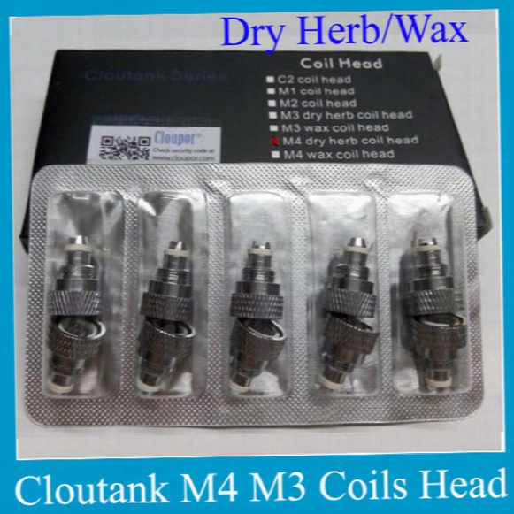 Authentic Cloupor Atomizer Coil Head Cloutank Series M4 M3 M2 Cartomizer For Dry Herb Wax Core Head Replacement Coil New Arrival Zc01