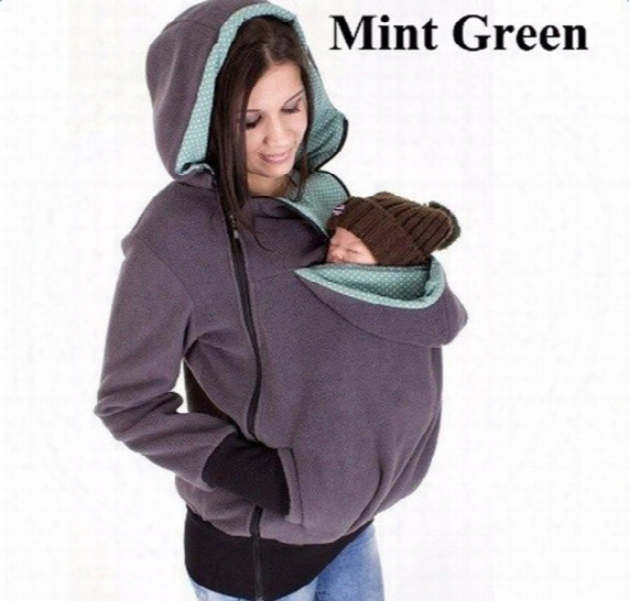 Baby Carrier Jacket Women Kangaroo Hoodies Maternity Pregnant Pregnancy Zipper Coat Women Carry Baby Sweatshirt